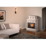 Kachlová kamna ABX Karelie exklusive, kachlový sokl, Perle